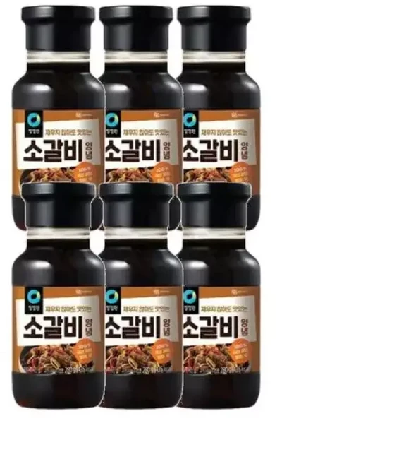 청정원 청정원 소갈비 양념 자취 간편식 6개, 280g, 1개