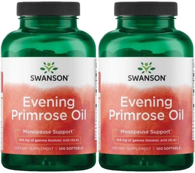 [정품보장]달맞이꽃 종자유 1300mg 감마리놀랜산 Swanson 100정 X 2병, 2팩