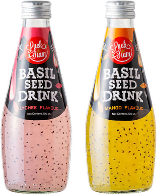 에스제이서진 럭시암 바질시드 플레이버 2종 (리치+망고) 290ml x 12ea, 1세트