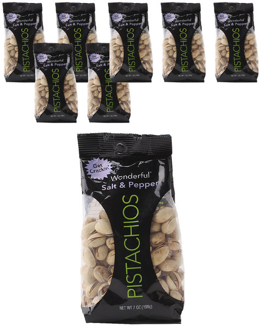 원더풀피스타치오스 솔트 & 페퍼, 198g, 8개