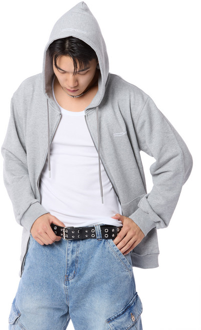 CHOICE & APPEAR LOGO Zip-up Hoodie Gray