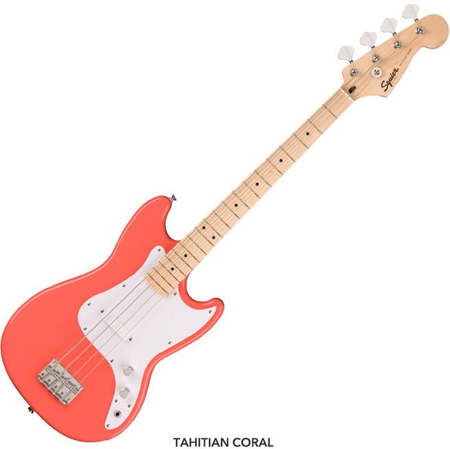 스콰이어 베이스기타 소닉 브론코 SONIC BRONCO BASS 입문용 초보자용 연습용 구성품 FULL SET 증정, 타히샨 코랄, 1개