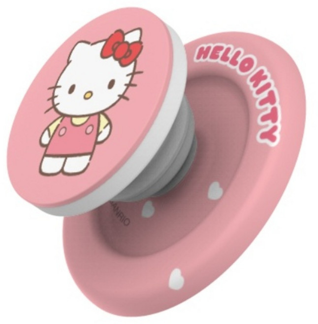 (정품)산리오 어텐션 원형 그립 마그네틱 스마트톡+자석링(맥세이프 호환), 어텐션_헬로키티, 1개, 색상