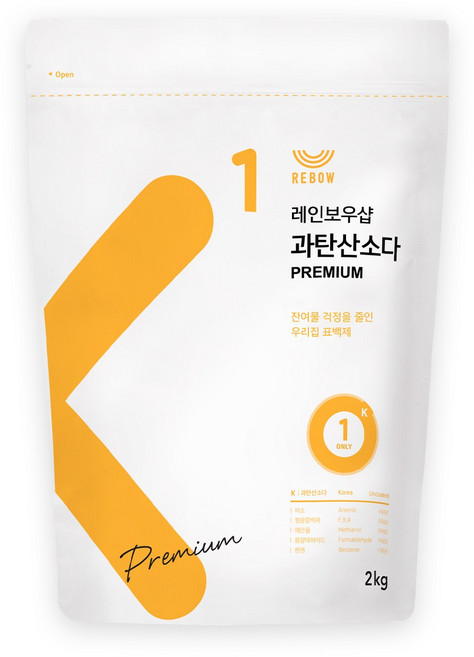 레인보우샵 과탄산소다 프리미엄 2kg, 1개