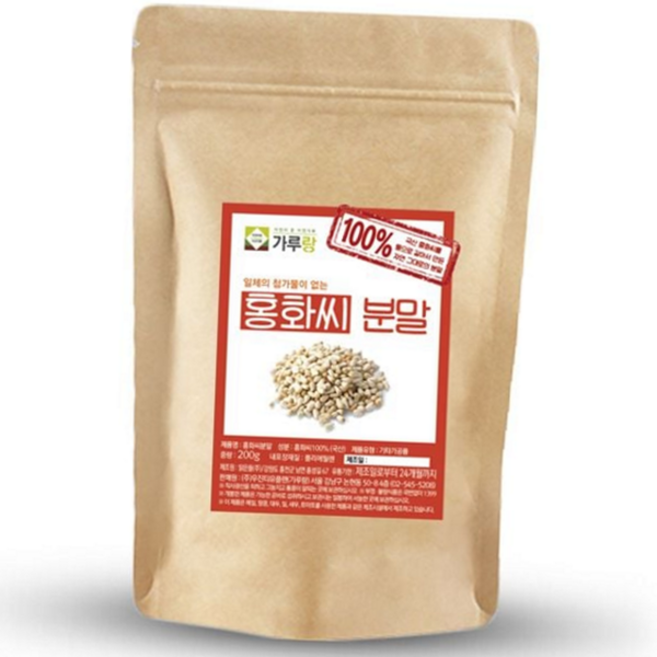 가루랑 가루랑v % 국산 홍화씨분말(볶음) 선식, 2개, 200g
