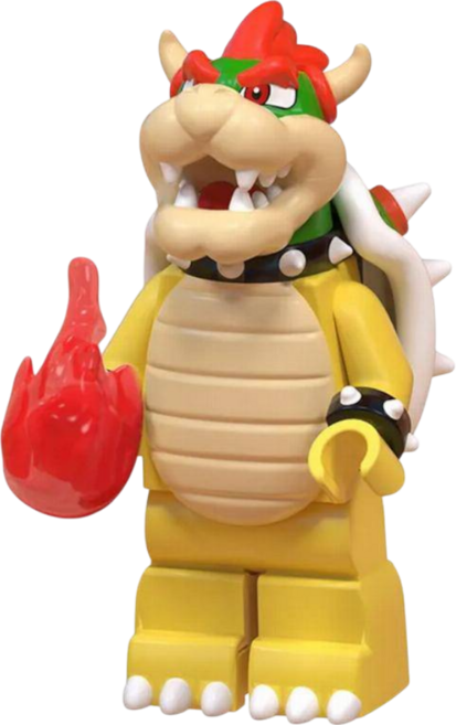 슈퍼마리오 호환블럭 브릭미니피규어 시리즈 마리오/루이지/쿠파/요시/토드/피치 취미/수집/장식/컬렉션용 커스텀 호환 블록피겨 컬렉션 01, 1개, SM-0106. 쿠파