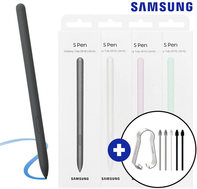 삼성 정품 갤럭시 탭S9FE 탭S9FE플러스 탭S10FE 탭S10FE플러스 s펜 PX510 + 펜촉증정, (PX510)=그레이+펜촉증정, 1개