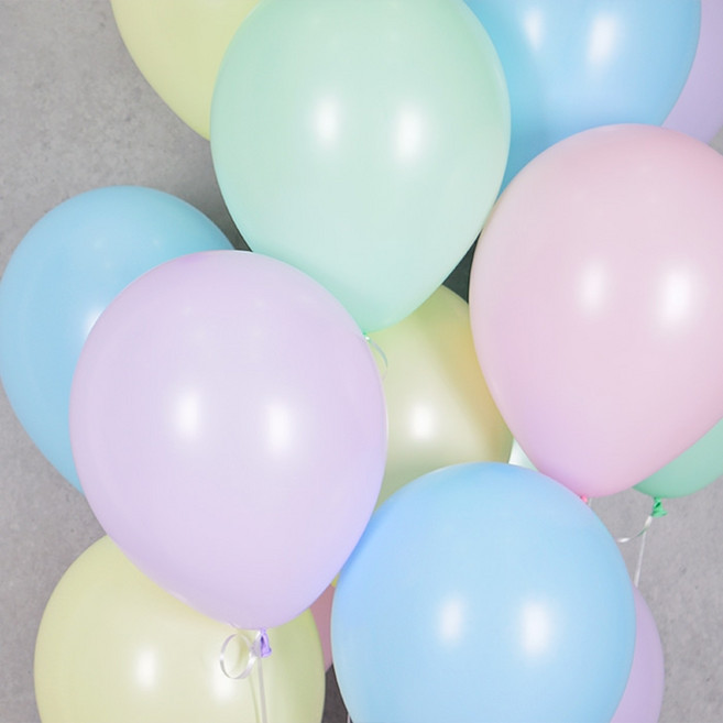 셈퍼텍스 풍선 30cm, 1개, 파스텔메이트 혼합 [50입]