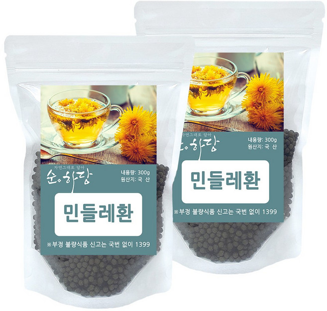 순하당 국산 민들레환 (포공영환), 300g, 2개