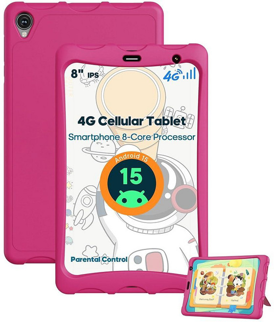 HAOVM 태블릿 8인치 안드로이드 15 MTK 옥타 코어 CPU 2.0GHz 4G SIM 언락 태블릿 12GB+64GB TF 확장 IPS 디스플레이 5G WiFi, HAOVM 태블릿 8인치 안드로이드 15, MTK 옥타