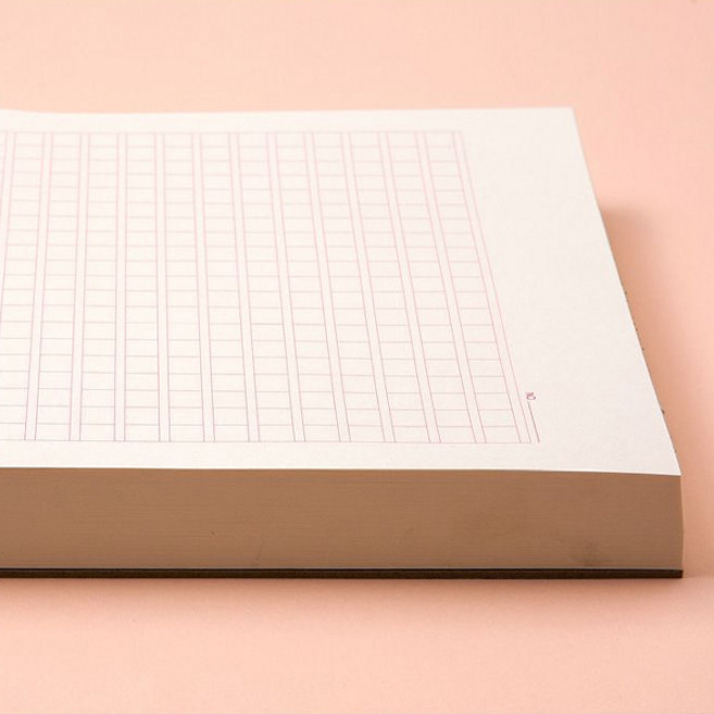 원고지 노트패드 글씨 연습 교정 글쓰기 필사 노트 200매, 와인