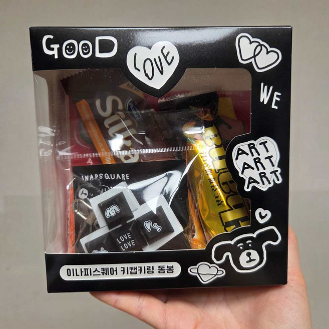 세븐일레븐 이나피스퀘어 키캡키링 세트, 1개