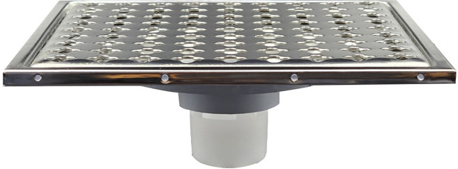 파이프육가 200mm / 일반 바닥형 유가 / 화장실 유가 / 304sus 스텐유가, 1개