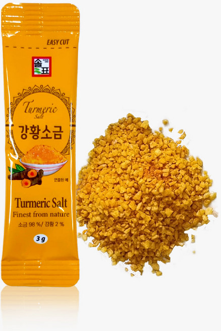 솔표 강황소금 3g, 100개