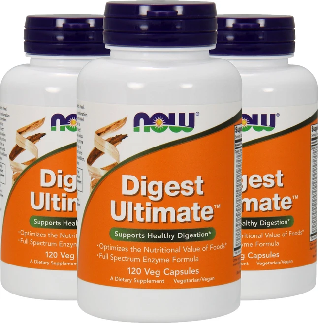 나우푸드 다이제스트 얼티메이트 베지 캡슐, 120정, 3개 - 쿠팡