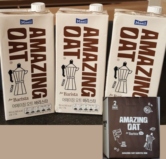 어메이징 오트 바리스타 950ml 3팩 + gift 바리스타 330ml 2팩 증정