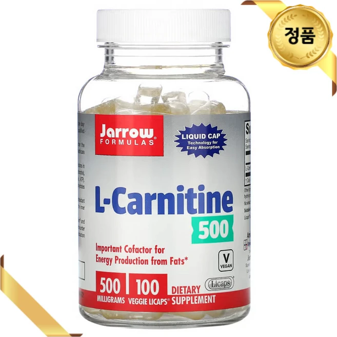 자로우 포뮬러 엘 카르니틴 500 500mg 100베지 리캡, 100정, 1개 - 쿠팡