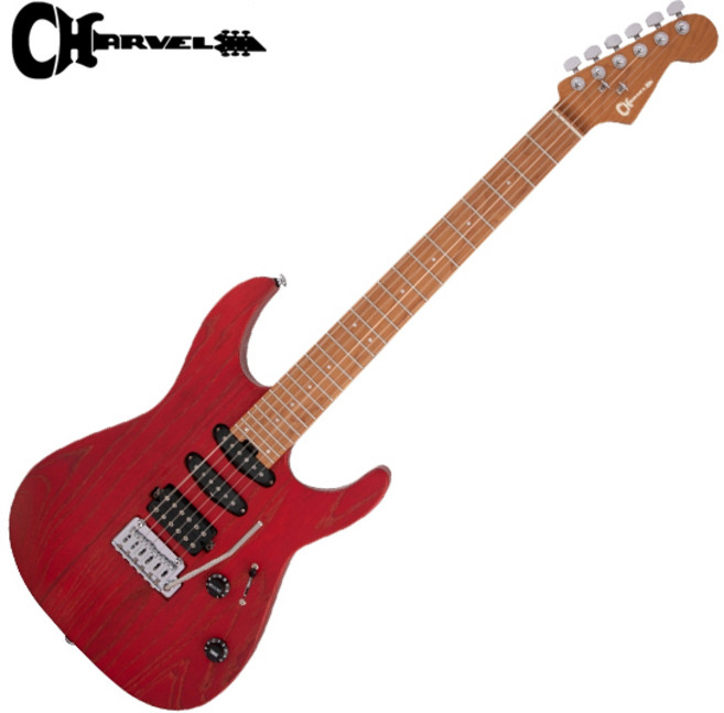 [Charvel] PRO-MOD DK24 HSS 2PT / 샤벨 일렉기타 - Red Ash Caramelized Maple Fingerboard