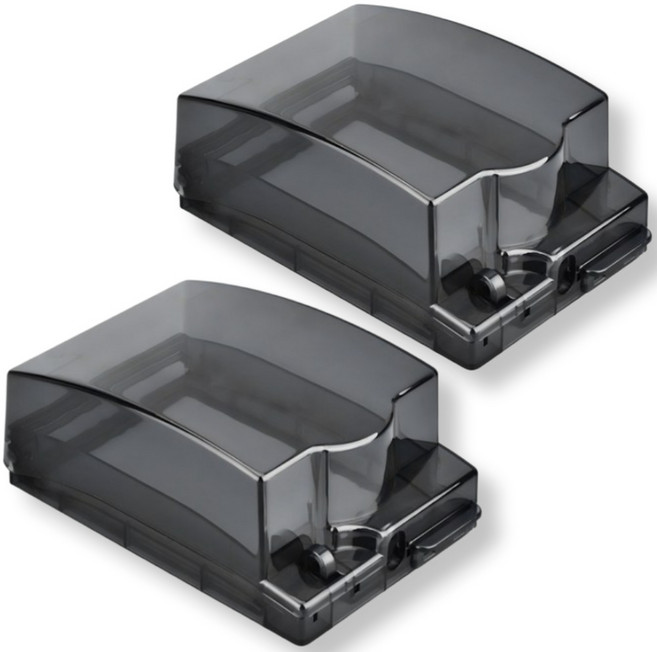 방수 안전콘센트 커버 세로형 + 양면스폰지스티커, 2세트