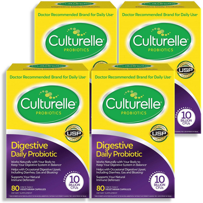 Culturelle 컬처렐 다이제스티브 프로바이오틱 80캡슐 4팩, 80정, 4개