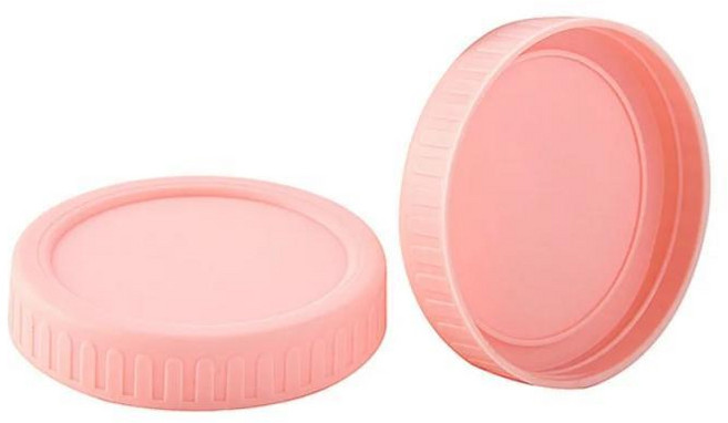 메이슨 병 뚜껑 실리콘 개스킷이 넓은 입구 누수 방지 덮개 밀크티 가게용, 5. Pink-86MM, 1개