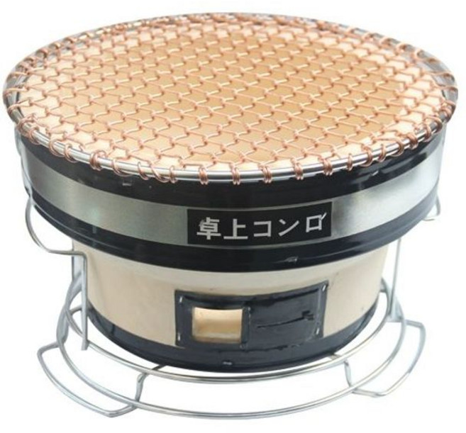 야끼니꾸화로 불멍 가정용 일본바베큐 화로세트 화덕 1인, 화로손잡이 원형, 1개