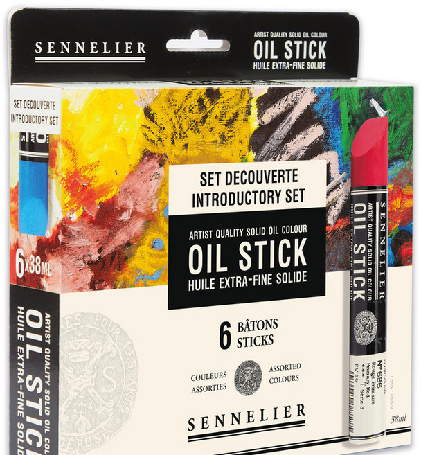 시넬리에 오일스틱 6색 38ml 기본세트 오일바 유화물감
