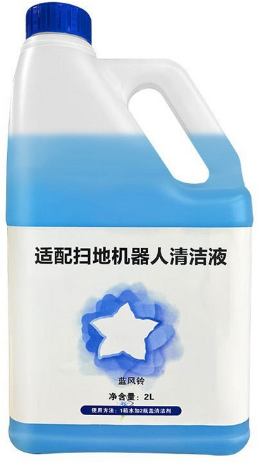 副廠適用 寵愛淨 科沃斯 石頭 追覓 X1 T10 X2 T20 X10 L20 L10S ULTRA, 1個, 藍風鈴清潔液2L