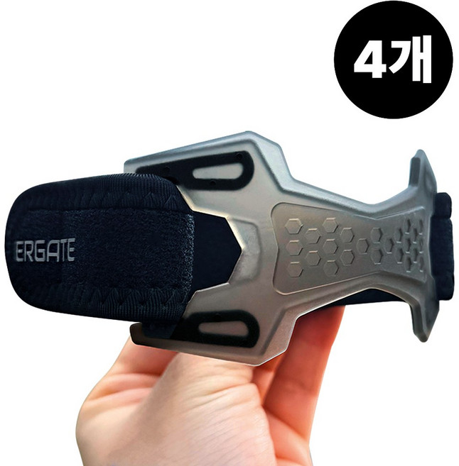 얼게이트 러닝 슬개골 무릎보호대 NONSLIP 등산 슬개건 보호대 4p (2set), 블랙, 4개