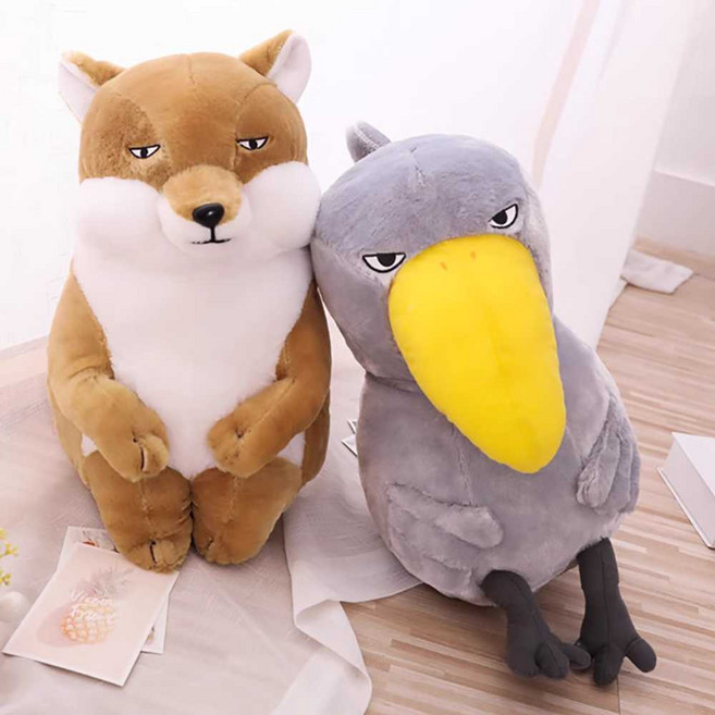 귀여운 티베트여우 인형 큰부리새 45cm 슈빌 쿠션 베개 a&p01, 여우