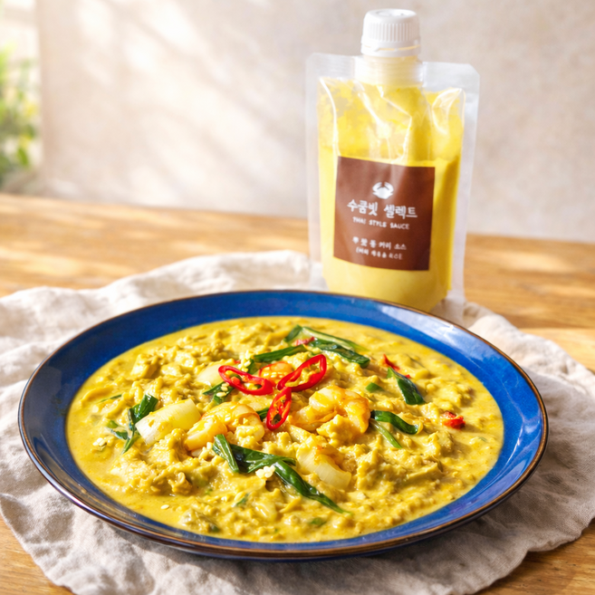 뿌팟퐁커리 소스 태국 게 커리 양념 태국 커리 소스 300g 수쿰빗 셀렉트, 1개