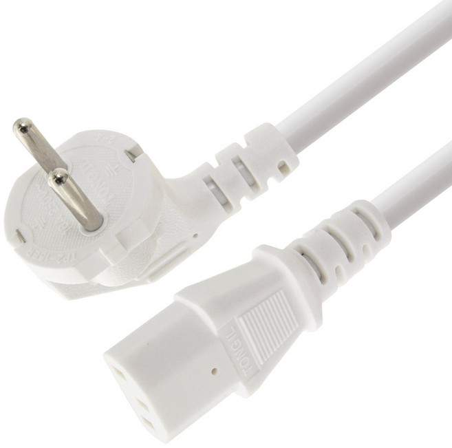 HDTOP 국산 AC 파워코드 16A 고용량 전원케이블 화이트 5M HT-AC085, 1개