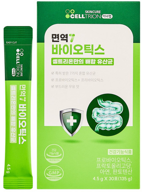 이너랩 면역7 바이오틱스 유산균, 135g, 8개
