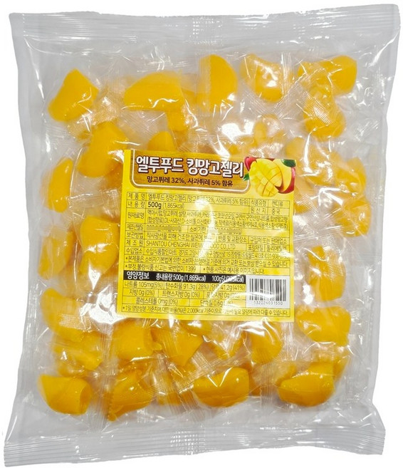 엘투푸드 킹망고젤리, 6개, 500g
