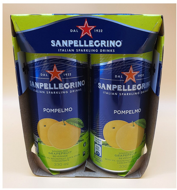 산펠레그리노 폼펠모 자몽 330ml 24캔, 4개