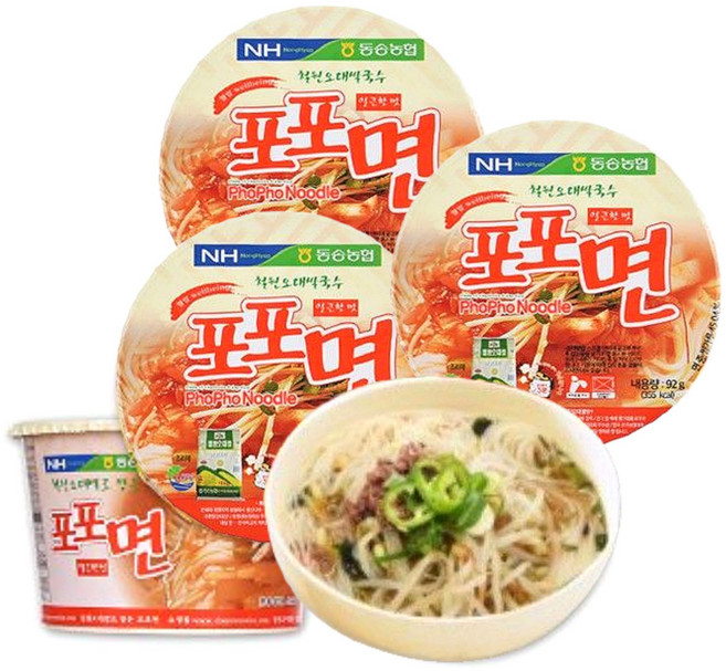 철원 오대쌀국수 얼큰한맛 (포포면) 간편식, 92g, 6개