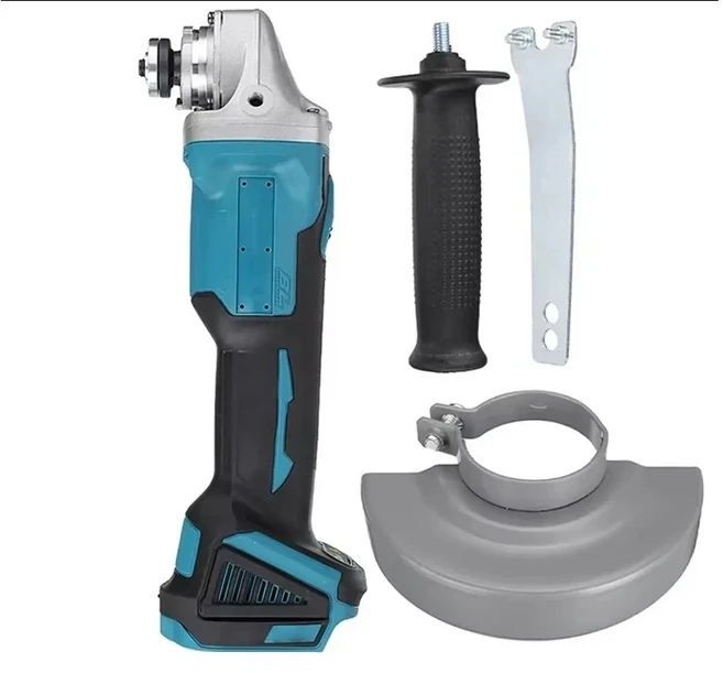 Makita 100/125mm 앵글 그라인더 DGA404 브러시리스 전기 커팅 머신 충전식 18V 리튬 배터리 전동 공구, [02] 100mm No Battery, 1개