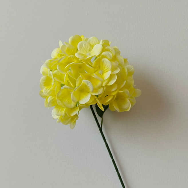 인조 조화 수국 1송이, 옐로우, 1개