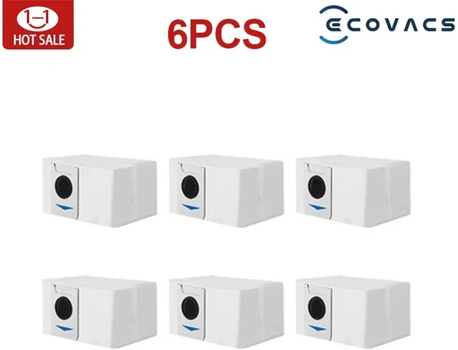 Ecovacs Deebot T20 OMNI Pro 로봇 진공 청소기 액세서리 메인 사이드 브러시 필터 먼지 봉투 교체 부품, 12 6pcs..