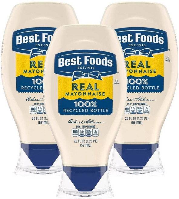 베스트푸즈 리얼 마요네즈, 3개, 591ml