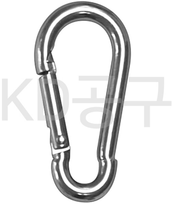 KD공구 스테인레스 일반형 비너 스텐 카라비너, SUS 실버 스텐