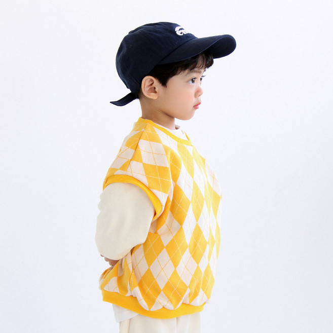 [12시전주문 오늘출발] 메르시보꾸 아동용 D22A21 아가일조끼