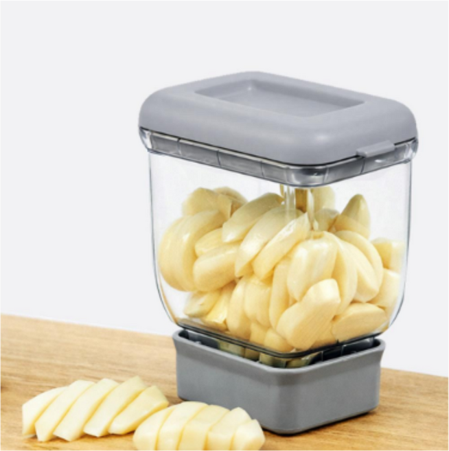 탑슬라이스 마늘 세절기 마늘컷, 그레이, 1개