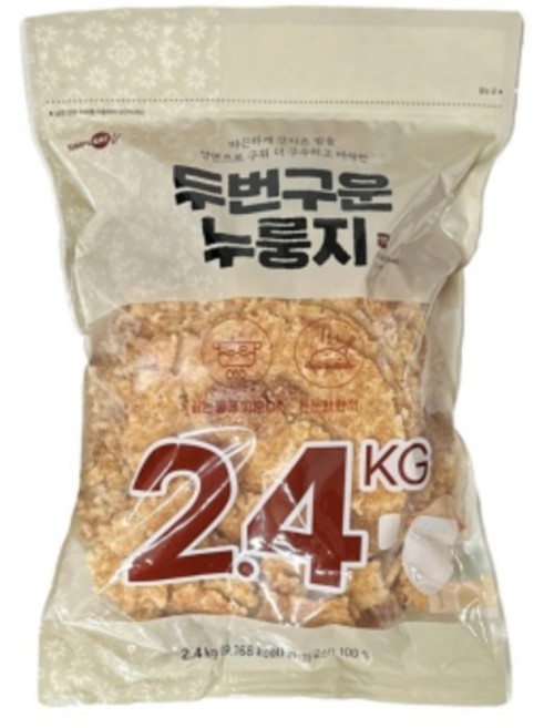 심플잇 두번 구운 누룽지, 1개, 2.4kg