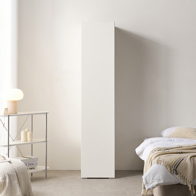 [케이컴퍼니본사] 피크 푸시400도어이불장, 화이트