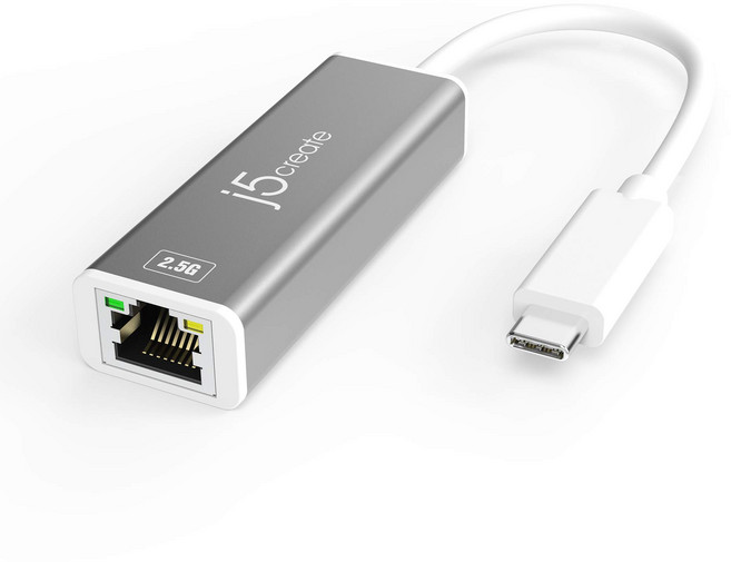 j5create JCE145-EJ USB-C to 2.5G 이더넷 어댑터, 1개