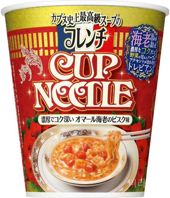 닛신 프렌치 컵누들 오마르 새우 비스크 맛 컵라면 83g 20개