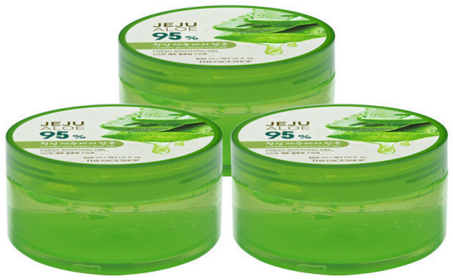 더페이스샵 신선한 제주 알로에 수딩 젤 300ml 3개