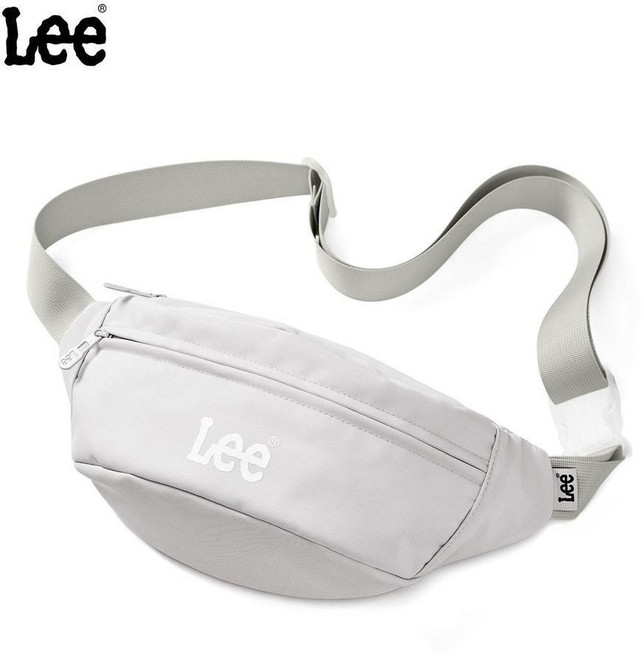 Lee 單肩包 戶外運動斜挎腰包, 1個, 霜月灰, 霜月灰