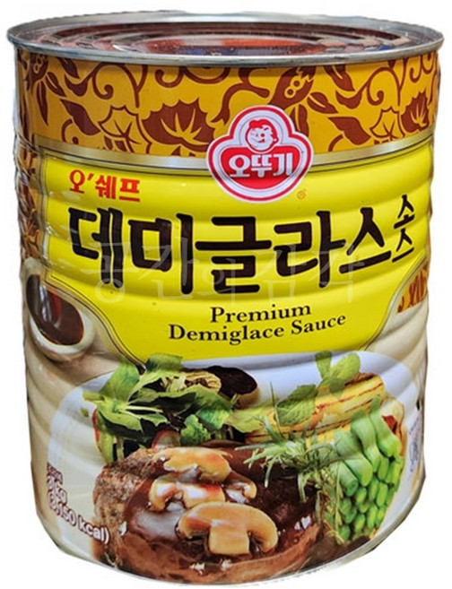 대용량 데미그라스 소스 3kg 데미글라스소스 통조림 캔 오므라이스 함박스테이크 업소용